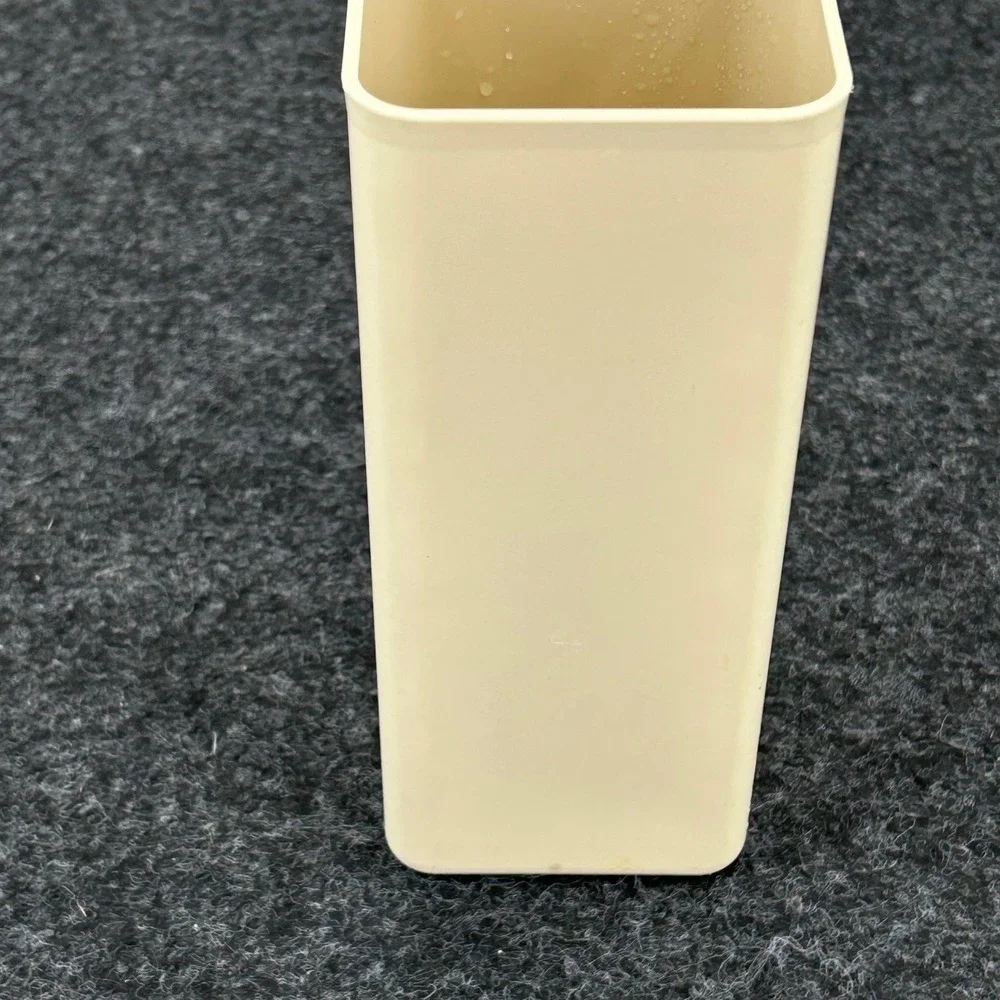 Vintage Tupperware Modular Mates Square Canister Almond Cream 1829-1 with Lid